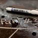 Solid paint marker, QUIK STIK + OILY SURFACE