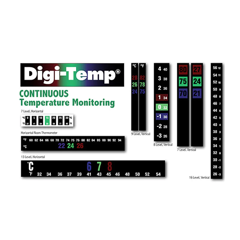 Digitemp Liquid Crystal Reversible Labels